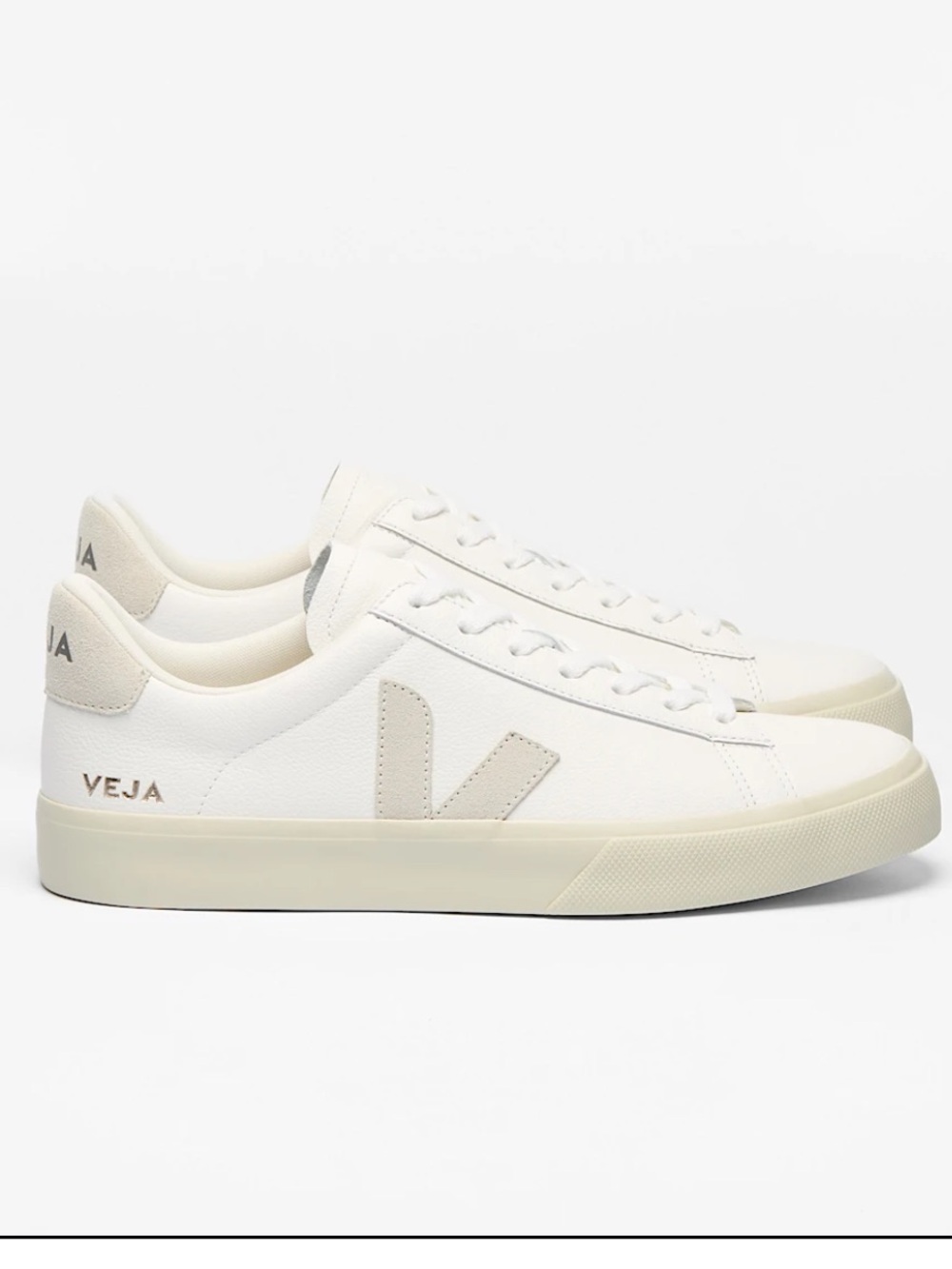Campo Leather White Natural Sneaker size 8
